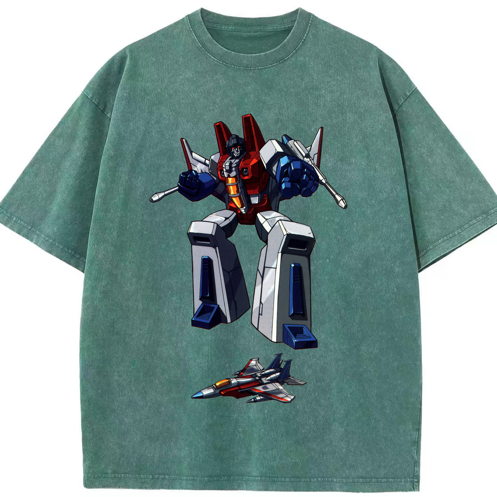 （画像用）  綿100% ヴィンテージ風 半袖Tシャツ（フロントプリント）